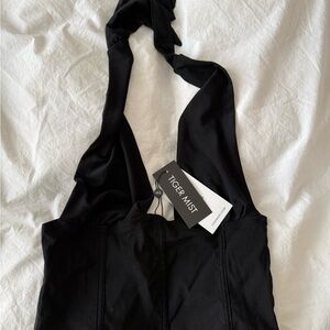 Tiger Mist JANECE Black Halter Top